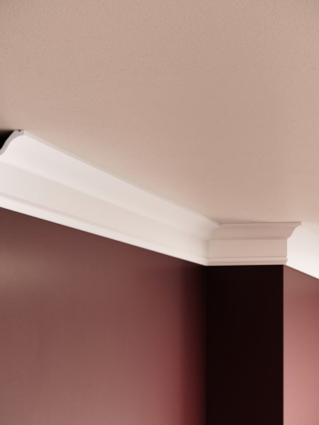 Cornisa decorativa din polimer rigid C23 - 5.7x2.9x200 cm