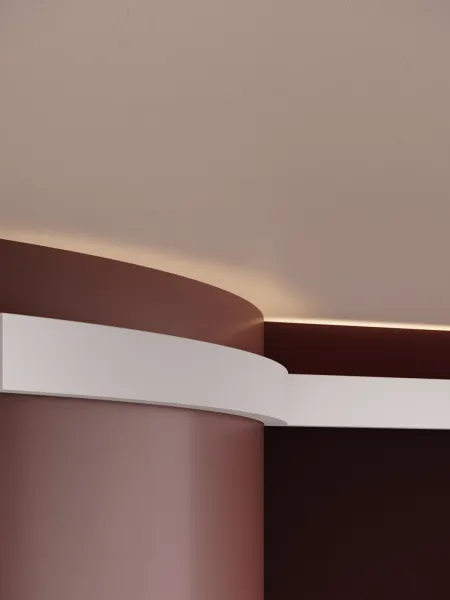 Scafa decorativa din poliuretan flexibil ES6F - 4.8x2.2x200 cm